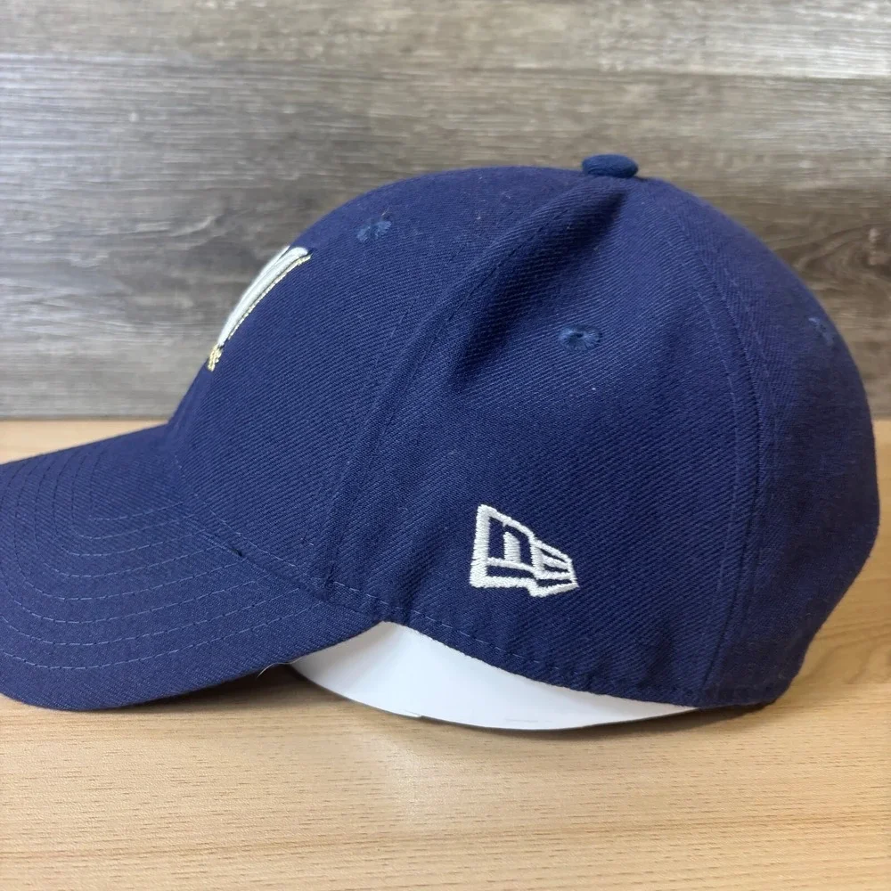 Milwaukee Brewers Hat‎ Cap Strap Back Blue MLB Baseball New Era Adjustable